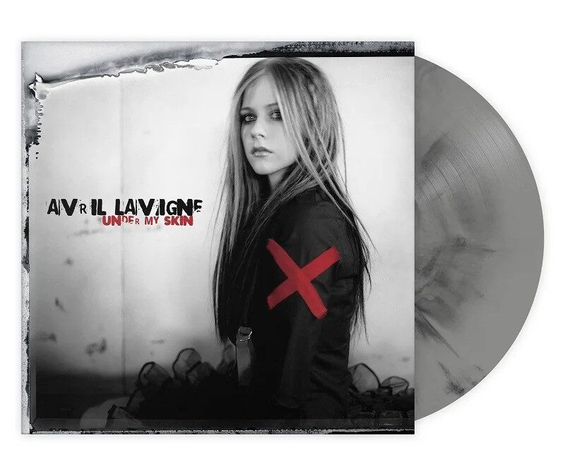 [Brand New Sealed Record, 1LP] Avril Lavigne – Under My Skin (Expanded Silver Grey & Black Marbled)