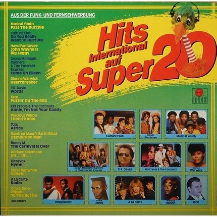 [USED Excellent Tested Record, 1 Vinyl/LP] - HITS INTERNATIONAL SUPER 20 - Toto, Taco, F.R. David...
