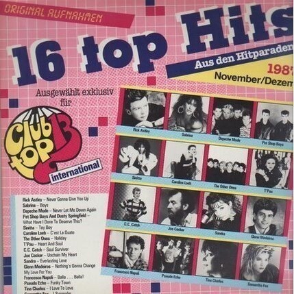 [USED Excellent Tested Record, 1 Vinyl/LP] - CLUB TOP 13 - Rick Astley, Petshop Boys, Depeche Mode