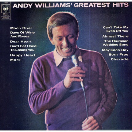 [USED Excellent Tested Record, 1 Vinyl/LP] - Andy Williams' Greatest Hits - Moon River