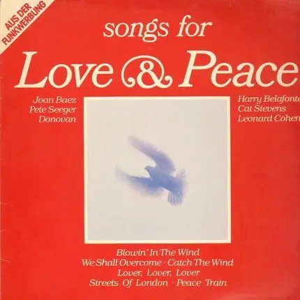 [USED Excellent Tested Record, 1 Vinyl/LP] - Songs for Love & Peace 1982