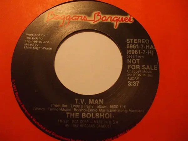 [USED Excellent Tested Record, 7" Vinyl] - THE BOLSHOI - T.V. MAN